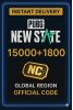 PUBG New State - 15000+1800 NC