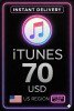 iTunes Gift Card - US$ 70