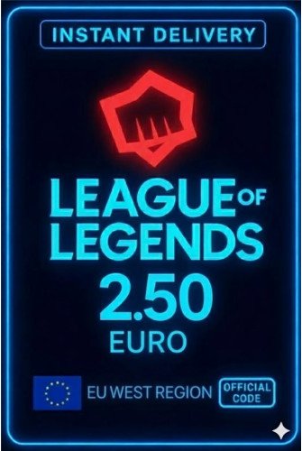 League Of Legends Eu West 2,5 EURO Points