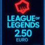 League Of Legends Eu West 2,5 EURO Points