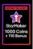 StarMaker1000 Coins + 110 Bonus