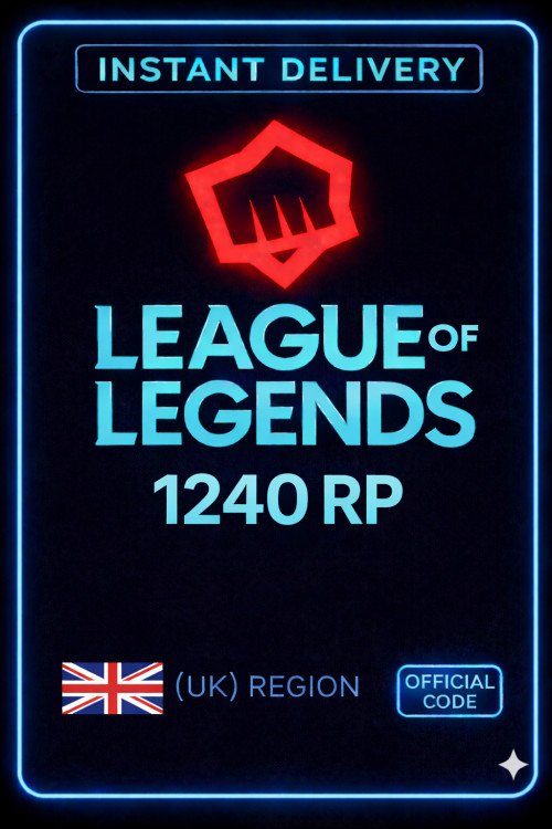 Riot Points - 1240 RP (UK)