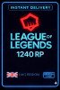 Riot Points - 1240 RP (UK)