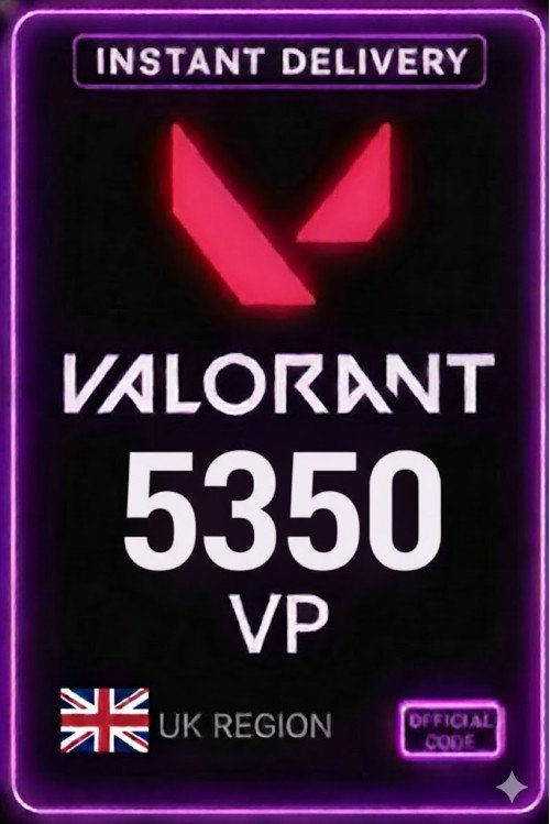 Valorant Points - 5350 VP (UK Seerver)