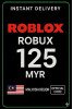 Roblox 125 MYR Game Card (MY)