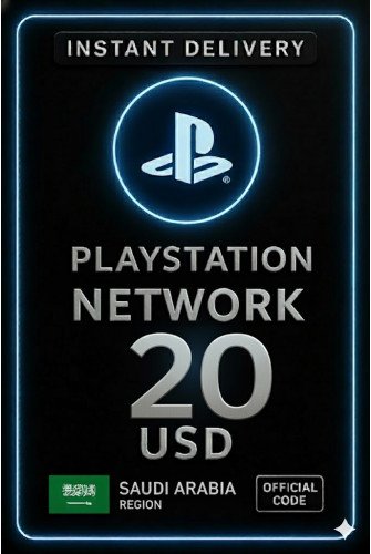 Playstation Card 20 USD KSA - Saudi Arabia