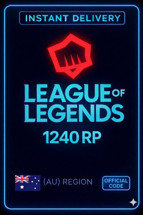 Riot Points - 1240 RP (Australia)