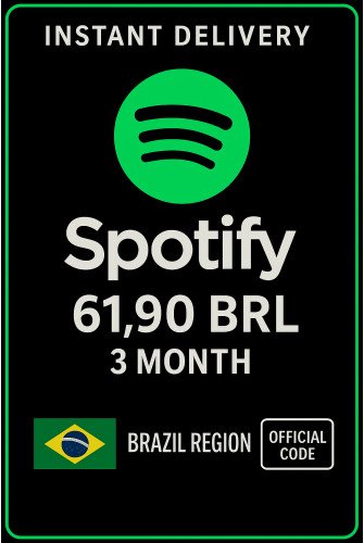 Spotify Brazil 61,90 BRL - 3 Month