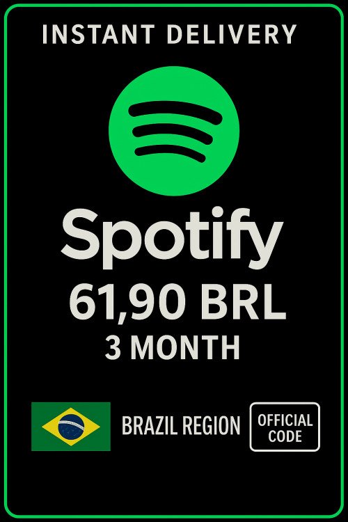 Spotify Brazil 61,90 BRL - 3 Month