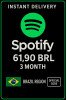 Spotify Brazil 61,90 BRL - 3 Month