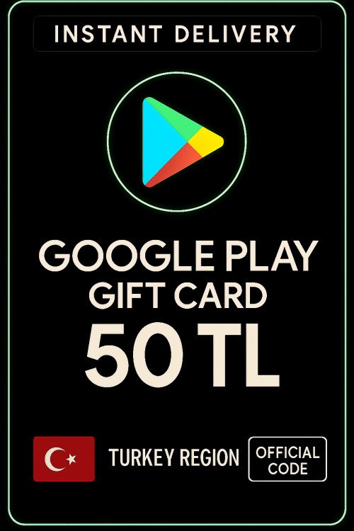 Google Play hediye kodu 50 TRY
