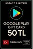Google Play hediye kodu 50 TRY