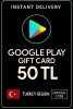 Google Play hediye kodu 50 TRY