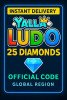 Yalla Ludo - USD 25 Diamonds (INT)