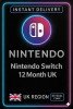 Nintendo Switch 12 Month UK
