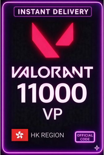 Valorant Points - 11000 VP (Hong Kong)