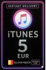 iTunes Gift Card 5 EUR BE