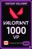 Valorant Points - 1000 VP (Canada)