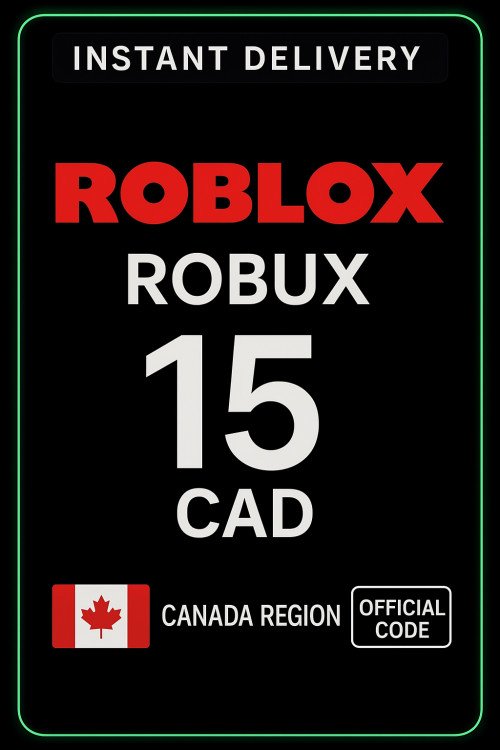 Roblox 15 CAD Game Card (CA)