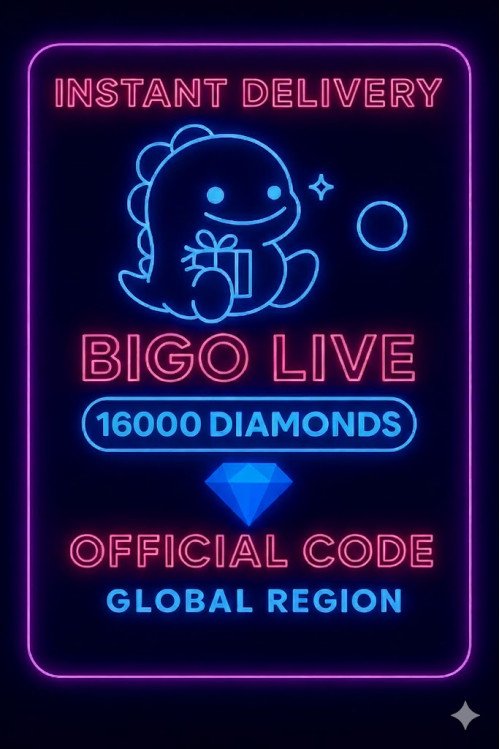 Bigo Live - 16000 Diamonds (Global)