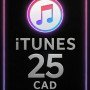 iTunes Gift Card 25 CAD CA