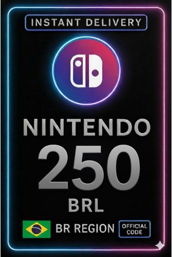 Nintendo eShop Card - 250 BR