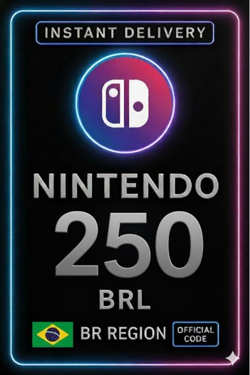 Nintendo eShop Card - 250 BR