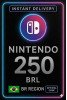Nintendo eShop Card - 250 BR
