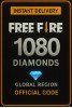 Free Fire 1080 + 108 Diamonds ( Global )
