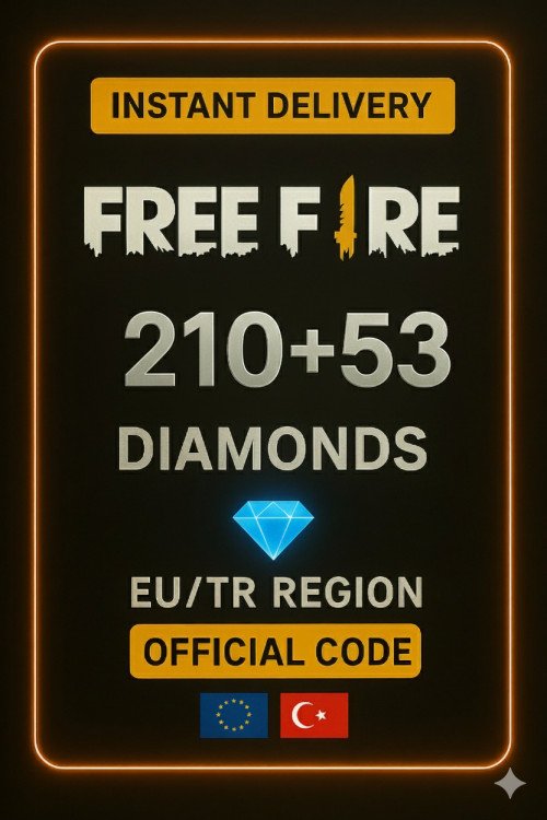 Free Fire 210+53 Elmas (EU + TR)