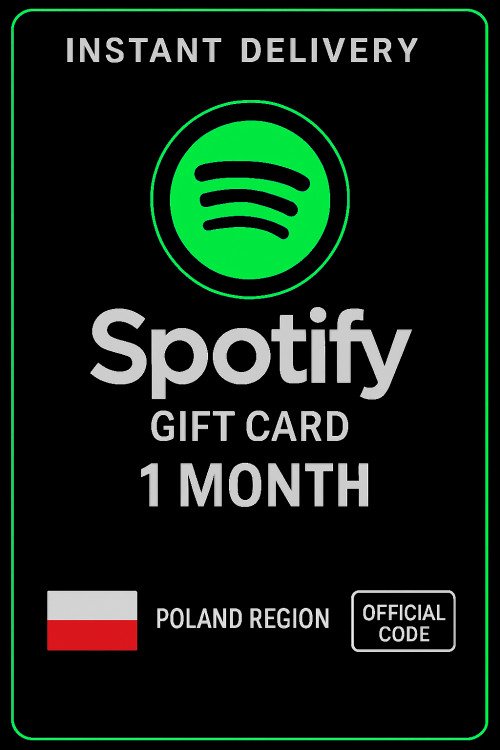 Spotify Gift Card Poland - 1 Month PL