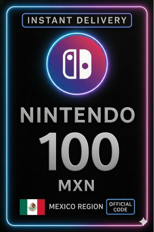 Nintendo eShop Prepaid Card - 100 MXN