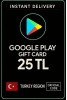 Google Play hediye kodu 25 TRY