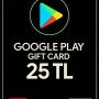 Google Play hediye kodu 25 TRY