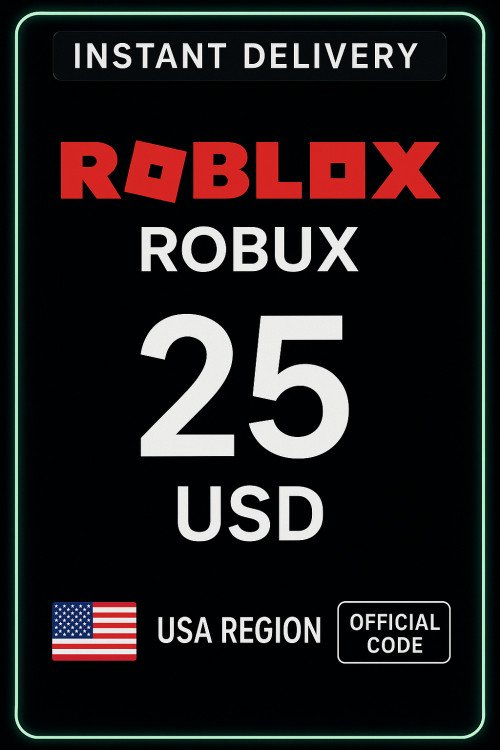 Roblox 25 usd Game Card (US)