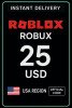 Roblox 25 usd Game Card (US)