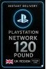 Playstation PSN Card 120 Pound