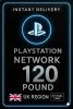 Playstation PSN Card 120 Pound