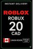Roblox 20 CAD Game Card (CA)