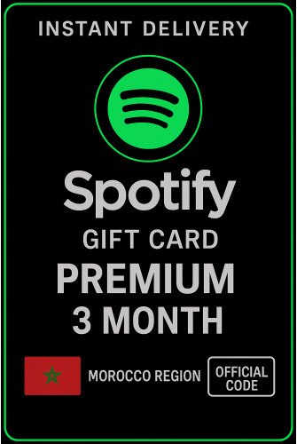 Spotify Gift Card Morocco - 3 Month Premium