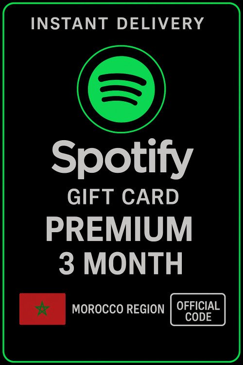 Spotify Gift Card Morocco - 3 Month Premium