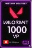 Valorant Points - 1000 VP (Hong Kong)