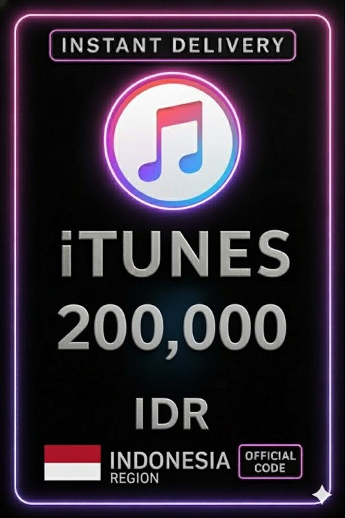 iTunes Gift Card Indonesia - 200.000 IDR