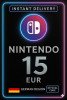 Nintendo eShop Card - 15€ (Germany)