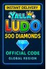 Yalla Ludo - USD 500 Diamonds (INT)