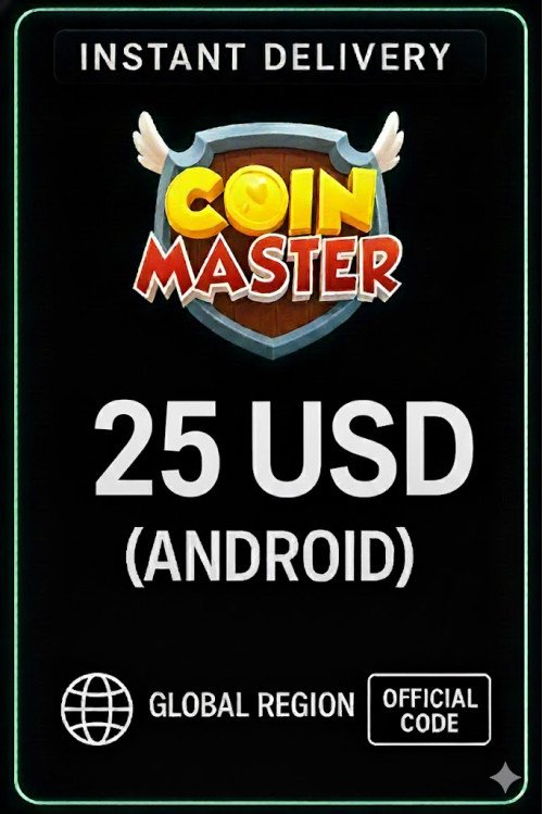 Coin Master (Android) - 25 $ US