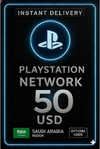 Playstation Card 50 USD KSA - Saudi Arabia