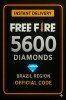 Free Fire - 5600 Diamantes Código + 10% de Bônus Brazil