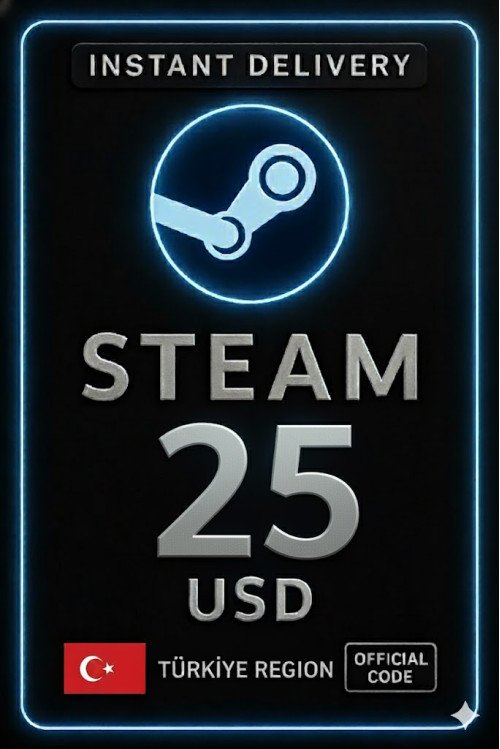 Steam Cüzdan Kodu - 25$ (Türkiye)