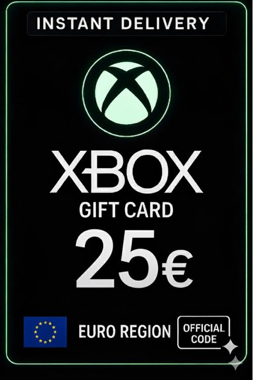 Xbox Live Gift Card 25 Euro Wallet